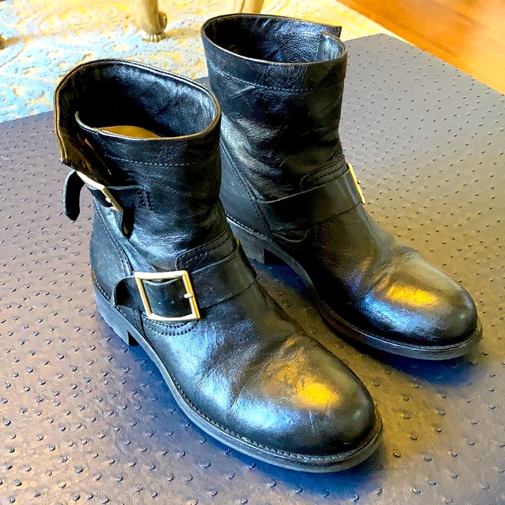 Jimmy Choo Youth Moto Boots size 38 1/2